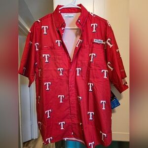 Texas Rangers Fishing Shirt